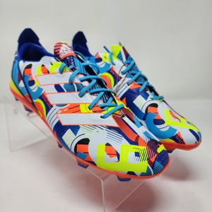 Adidas Soccer Cleats Youth Mens 4.5 Orange Blue Gamemode Iconic Number Firm G
