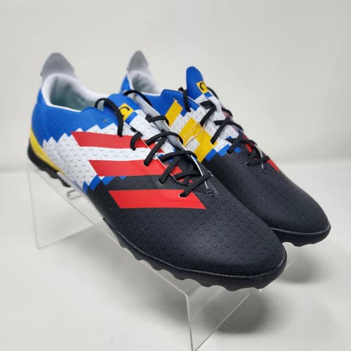 Adidas Soccer Turf Youth Mens 6 Blue Gamemode Lego Spell Out Logo Shoes