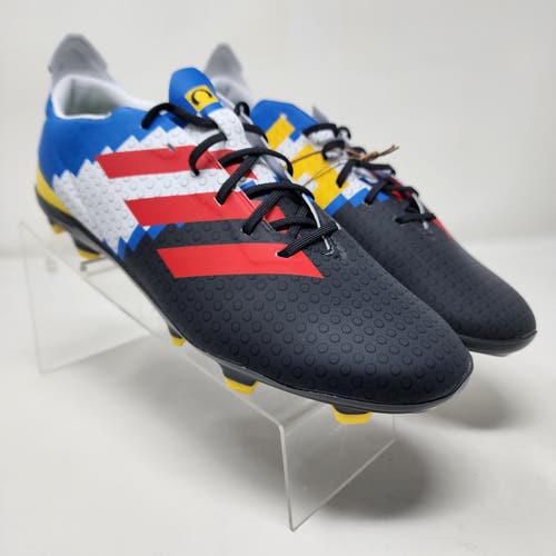 Adidas Soccer Cleats Youth Mens 4 Blue Red Gamemode Lego Spell Out Logo Shoes