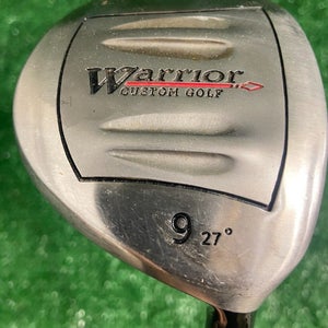 Warrior Golf 9 Wood 27* RH Harrison Senior Graphite 41" Good Condition Nice Grip