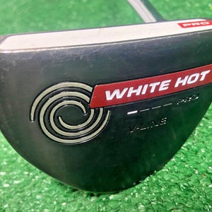 Odyssey White Hot Pro V-Line Putter RH Steel With Label 34.5" New Grip NICE P187