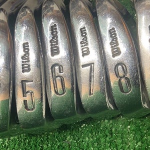 Wilson Andy Bean Iron Set 3-9i  RH  Stiff Steel Vintage Blades w/ Original Grips