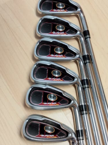Used MENS TaylorMade Right Handed Burner Plus Iron Set Uniflex 6 Pieces Steel Shaft