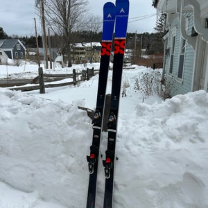 Used Unisex 2021 Dynastar 185 cm Racing Speed WC FIS GS Skis With Bindings Max Din 15