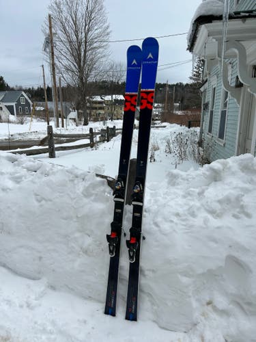 Used Unisex 2021 Dynastar 185 cm Racing Speed WC FIS GS Skis With Bindings Max Din 15