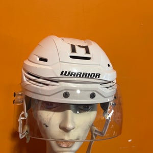 Used White Warrior Alpha One Pro Pro Stock Helmet #14 Small