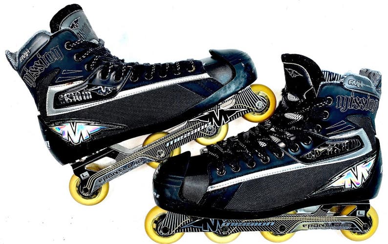 Mission Axiom G7 Black Goalie Inline Hockey Skates Size 10 D (11.5 Men US Shoe)