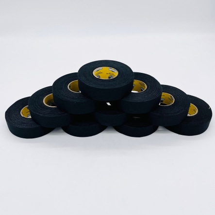 New 10 Pack Howies Black Cloth Hockey Tape-1"X 24 Yards
