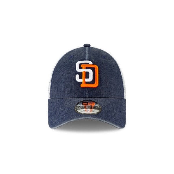 San Diego Padres Logo New Era 9FORTY MLB Baseball Blue Adjustable