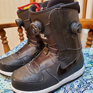 Nike Zoom Force 1 x BOA ZF1 Black WITH BOA Snowboard Boots Size US 6.5.