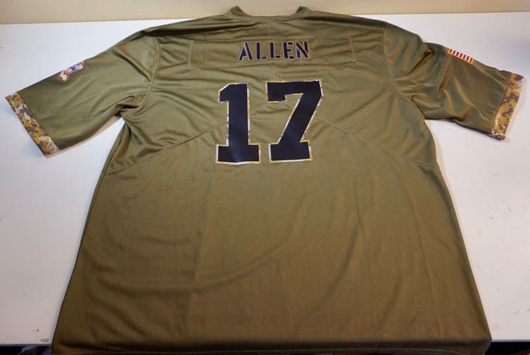 BILLS NFL JERSEY -  #17 ADULT 3XL J. ALLEN MILITARY