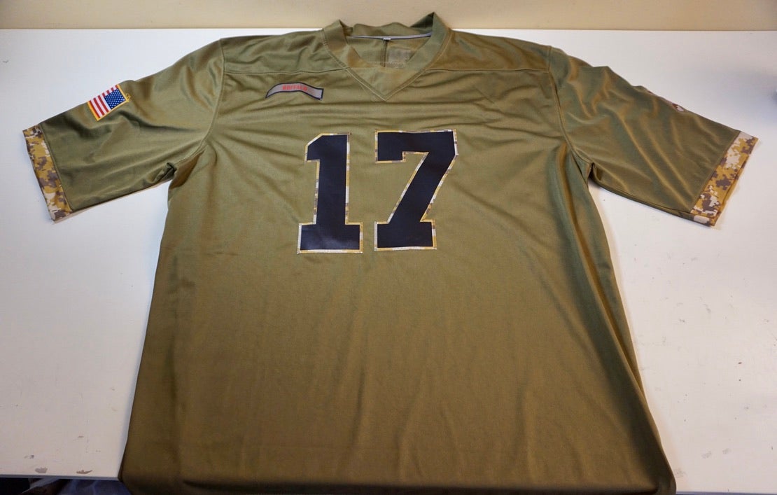 BILLS NFL JERSEY - #17 ADULT 3XL J. ALLEN MILITARY