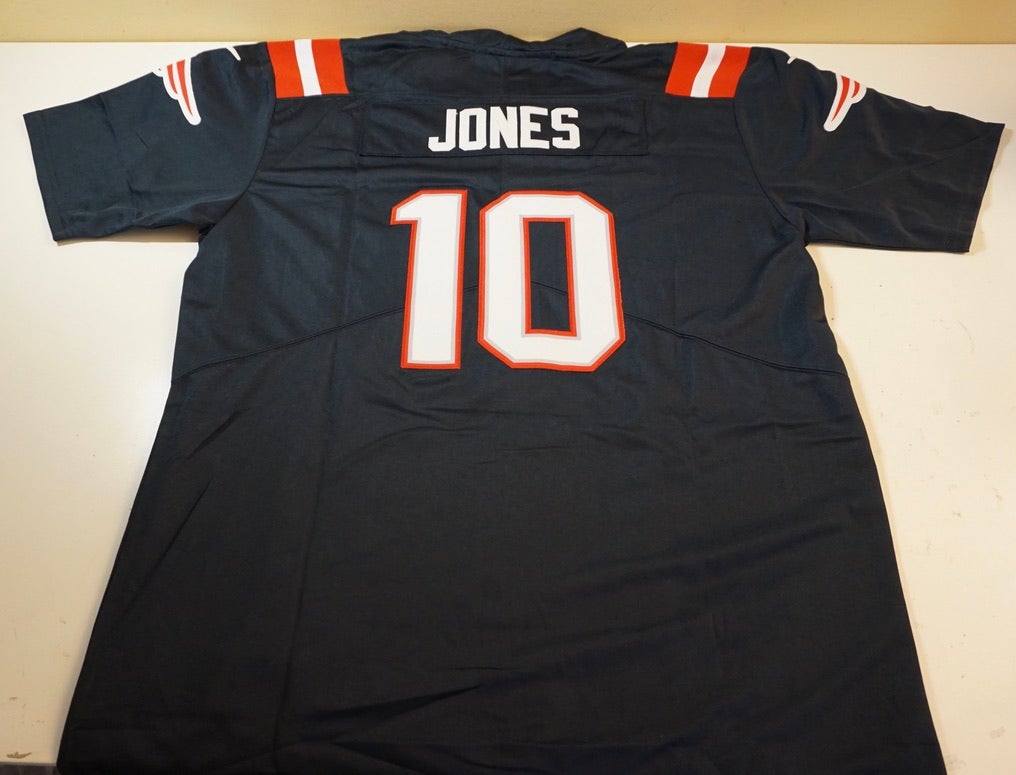 New England Patriots #10 Mac Jones Nike Youth Game Jersey- Blue