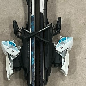 Used Women's Atomic 148 cm All Mountain Cloud 7 Skis With Bindings