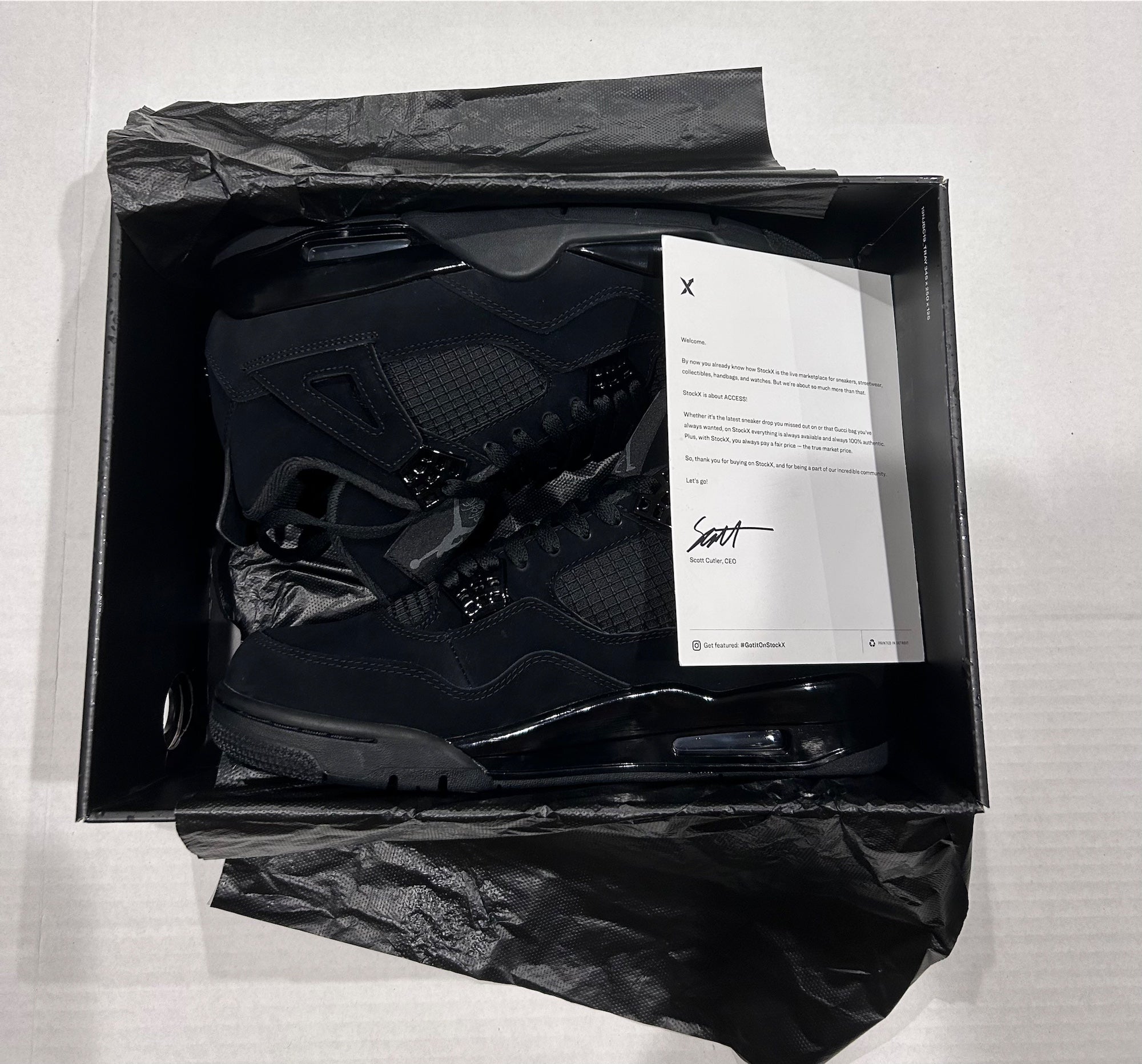 NEW Jordan 4 Retro “Black Cat” (With Original Box)