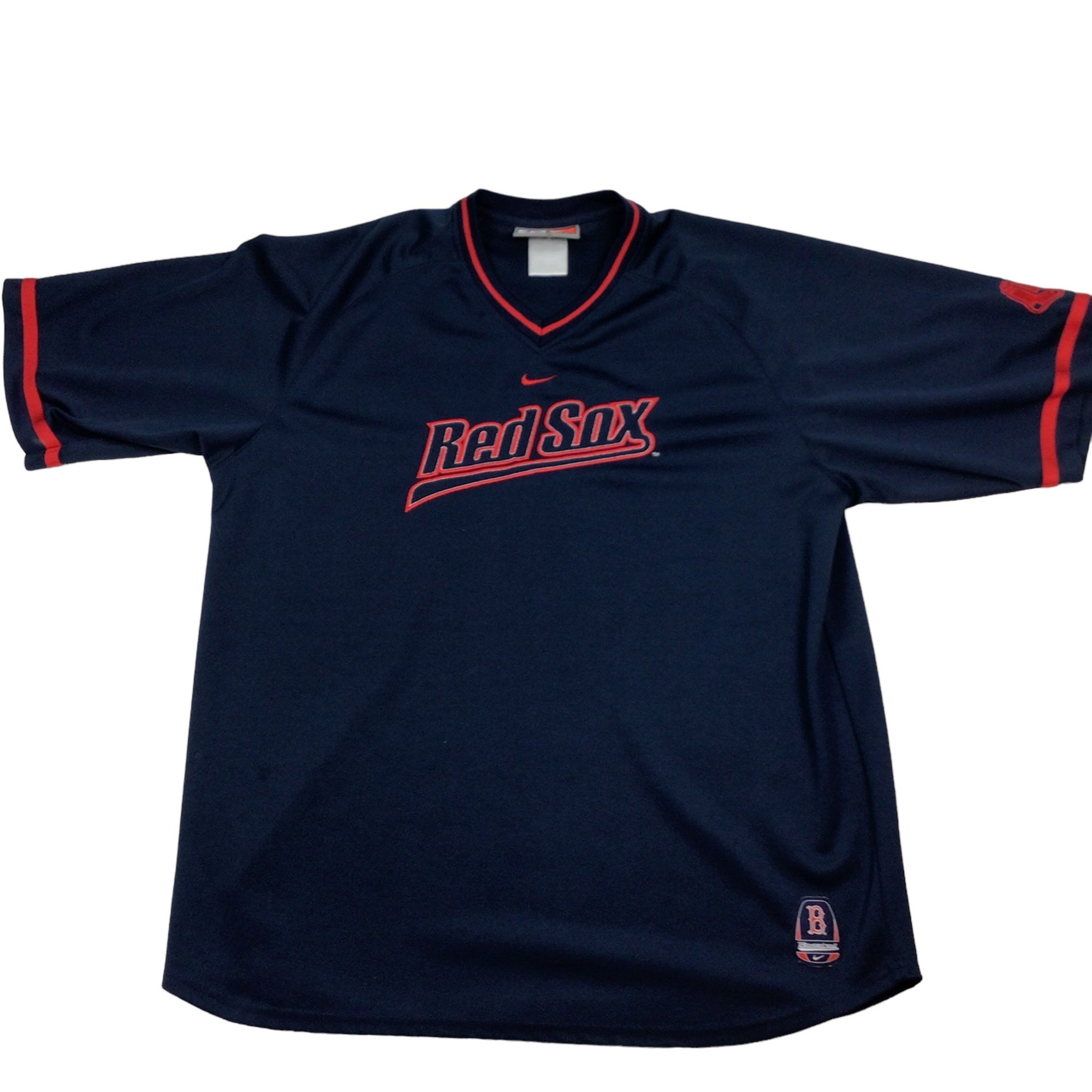 Vintage Nike Boston Red Sox MLB pullover Nike jersey. 90s Stitched logo.  High quality. 2XL