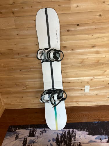 Burton Custom Camber 158cm With Cartel Bindings Directional Twin Custom CamberSnowboard