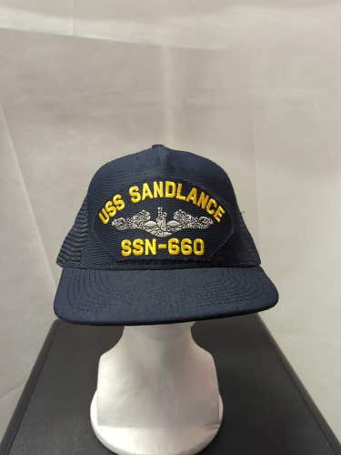 USS Sandlance SSN-660 Mesh Snapback Hat