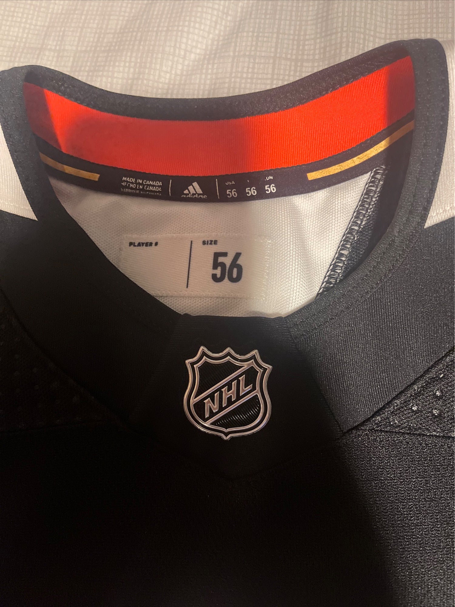 Boston Bruins Adidas MIC Pro Stock Hockey Practice Jersey Size 56