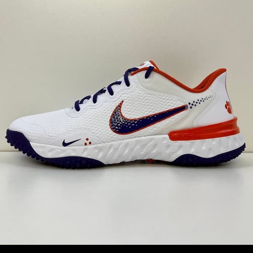 Nike Men’s Alpha Huarache Elite Turf 3 DH0123-104 Clemson Tigers Size 11