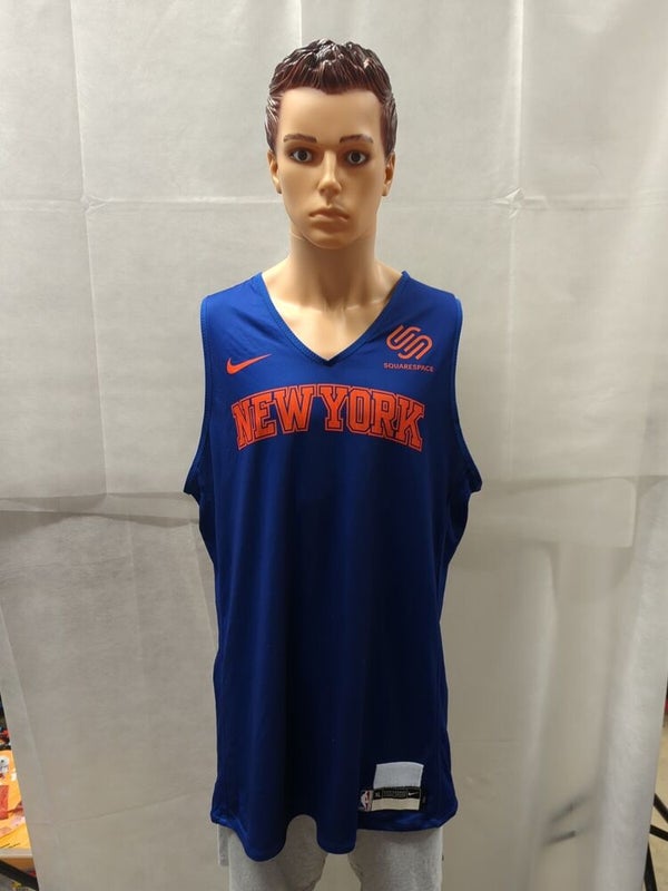 Adidas Derrick Rose New York Knicks Jersey T Shirt NBA Basketball Blue Size  XL