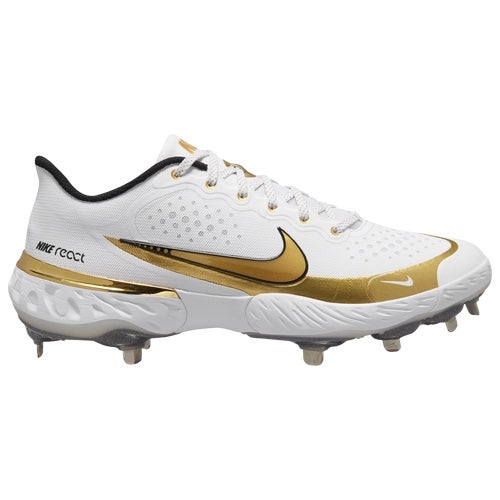 NEW Nike Alpha Huarache Elite 3 Low Baseball Metal Cleat Cv3552-106 Sz 9 GOLD