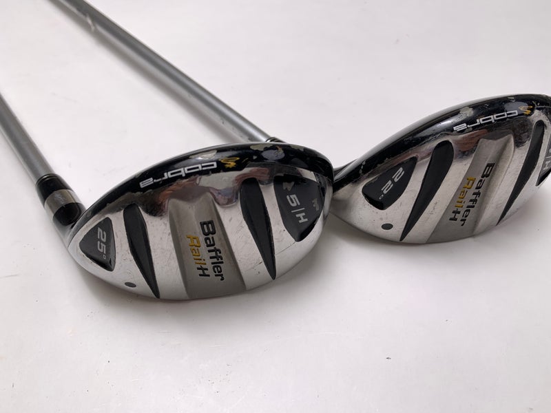 Cobra Baffler Rail H 4 & 5 Hybrid Set 22* 25* Fujikura Motore 60g Senior RH