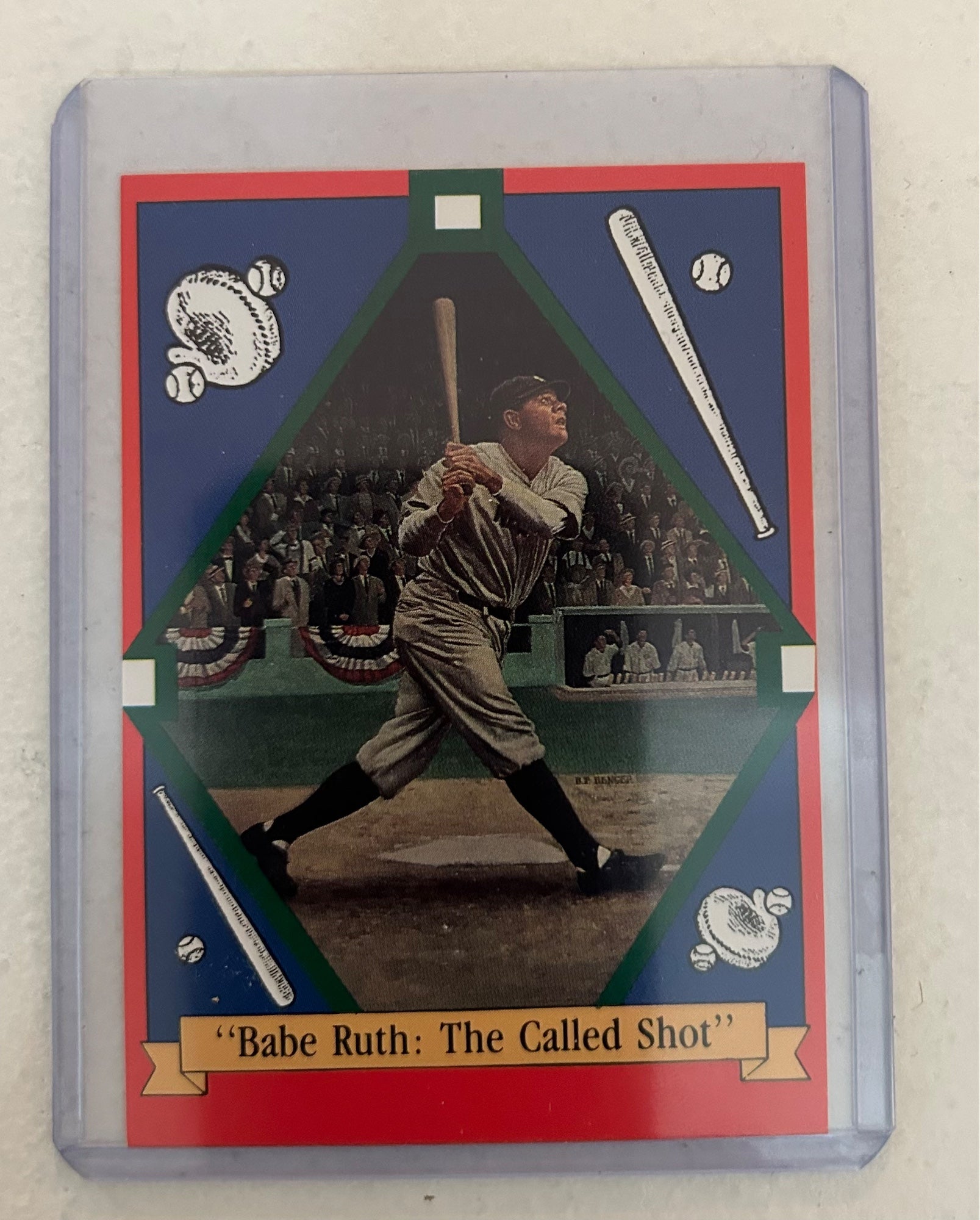 Babe Ruth Called Shot Plate With Coa