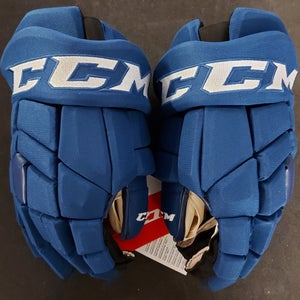 New CCM HGTK UTICA CANUCKS Gloves 14" Pro Stock (888162565199)