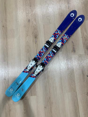 Used Defiance Puzzle (130 cm) Skis with Bindings