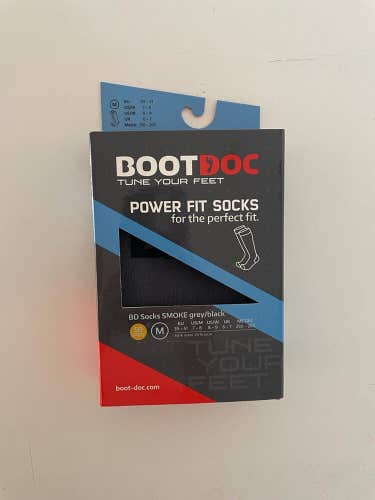 Boot Doc socks Power Fit GRAY Size Medium 
