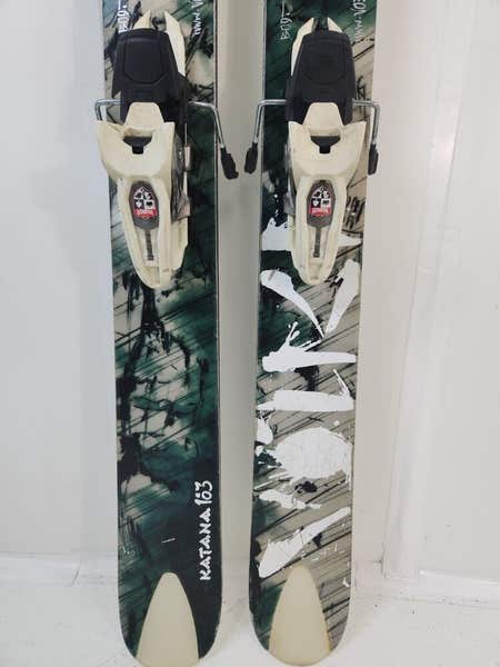 USED 183 cm Volkl Katana Full Rocker Powder Skis w/ Marker Griffon