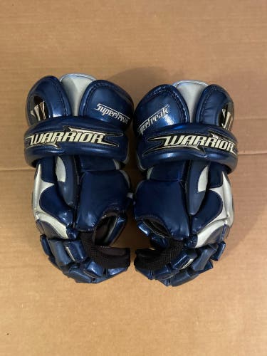 Warrior Goalie 12” Superfreak Lacrosse Gloves Navy Blue