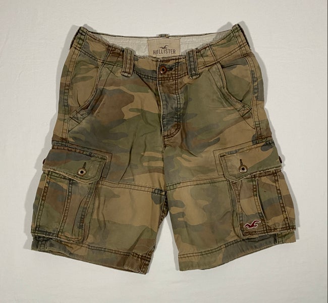Overjas Patch opwinding Vintage Hollister Men's Size 28 Green Camo 6-Pocket Button Fly Cargo Shorts  | SidelineSwap