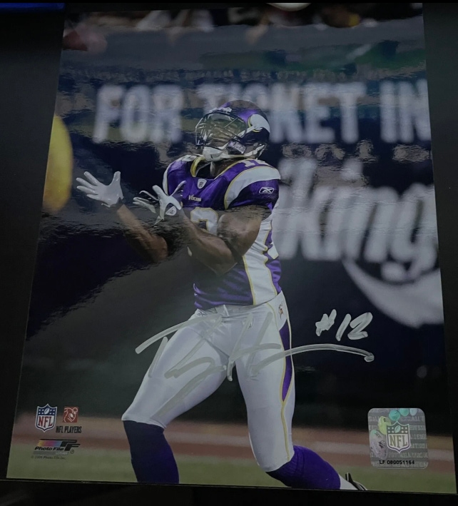 Percy Harvin Minnesota Vikings NFL AUTHENTIC Autographed Signed Photo