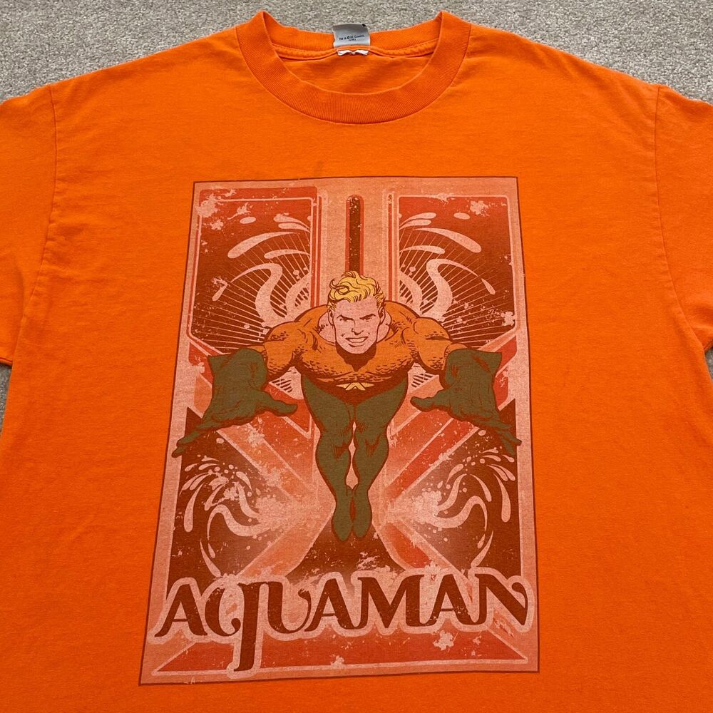 Chemise Homme Aquaman Plastic Man DC Comics - Taille XL Coton - Occasion Très Bon état
