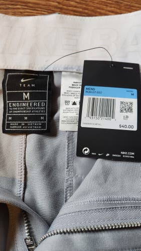Gray Adult Men's New Medium Nike Baseball Pants
