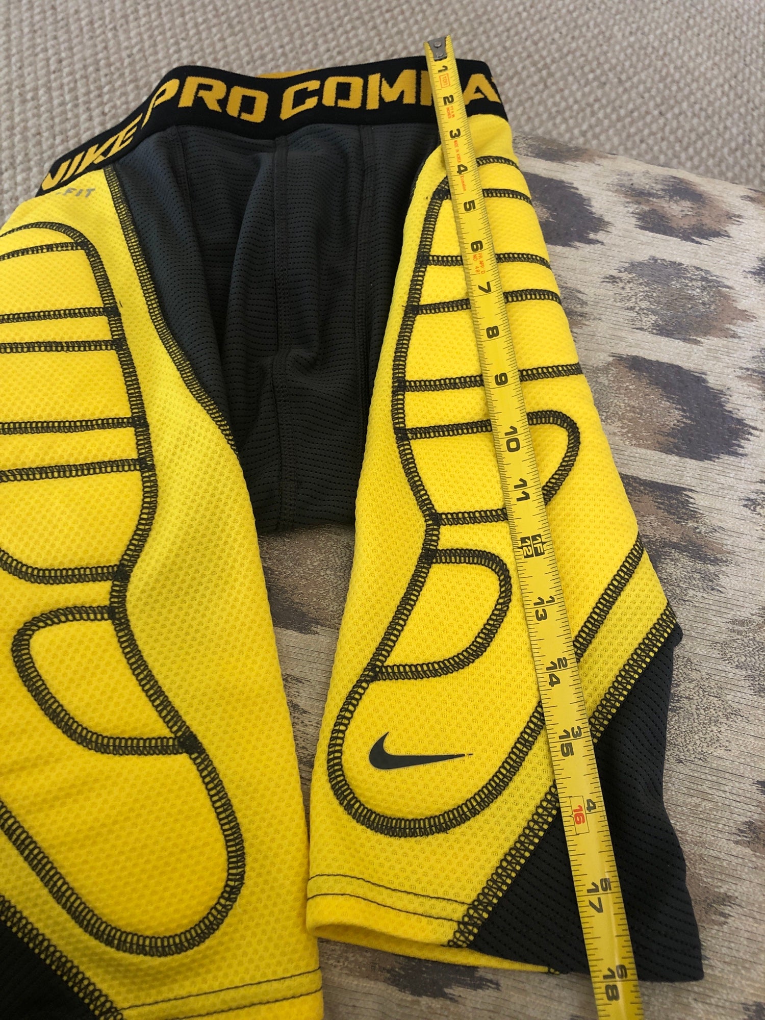 nike pro combat shorts yellow