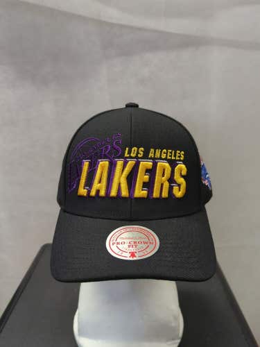 NWS Los Angeles Lakers NBA Draft Mitchell & Ness Pro Crown Snapback Hat