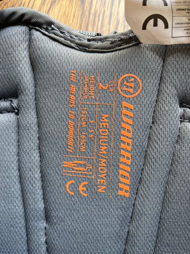 Warrior Fatboy Box Lacrosse chest and arms Uppers, Medium Cat 2