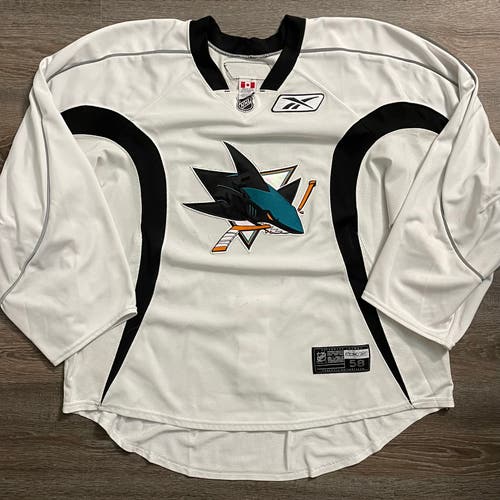 Pro Stock San Jose Sharks Reebok Training Camp Goalie Cut Jersey