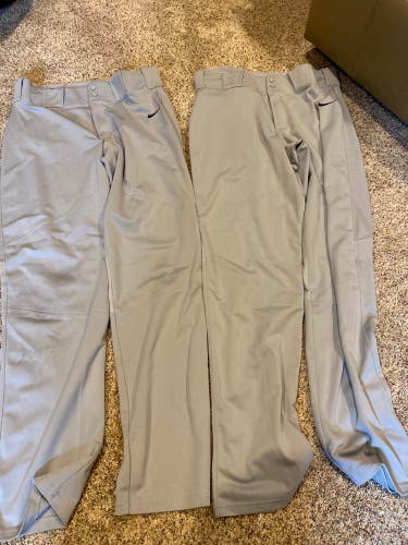 Gray Used Large Nike Game Pants