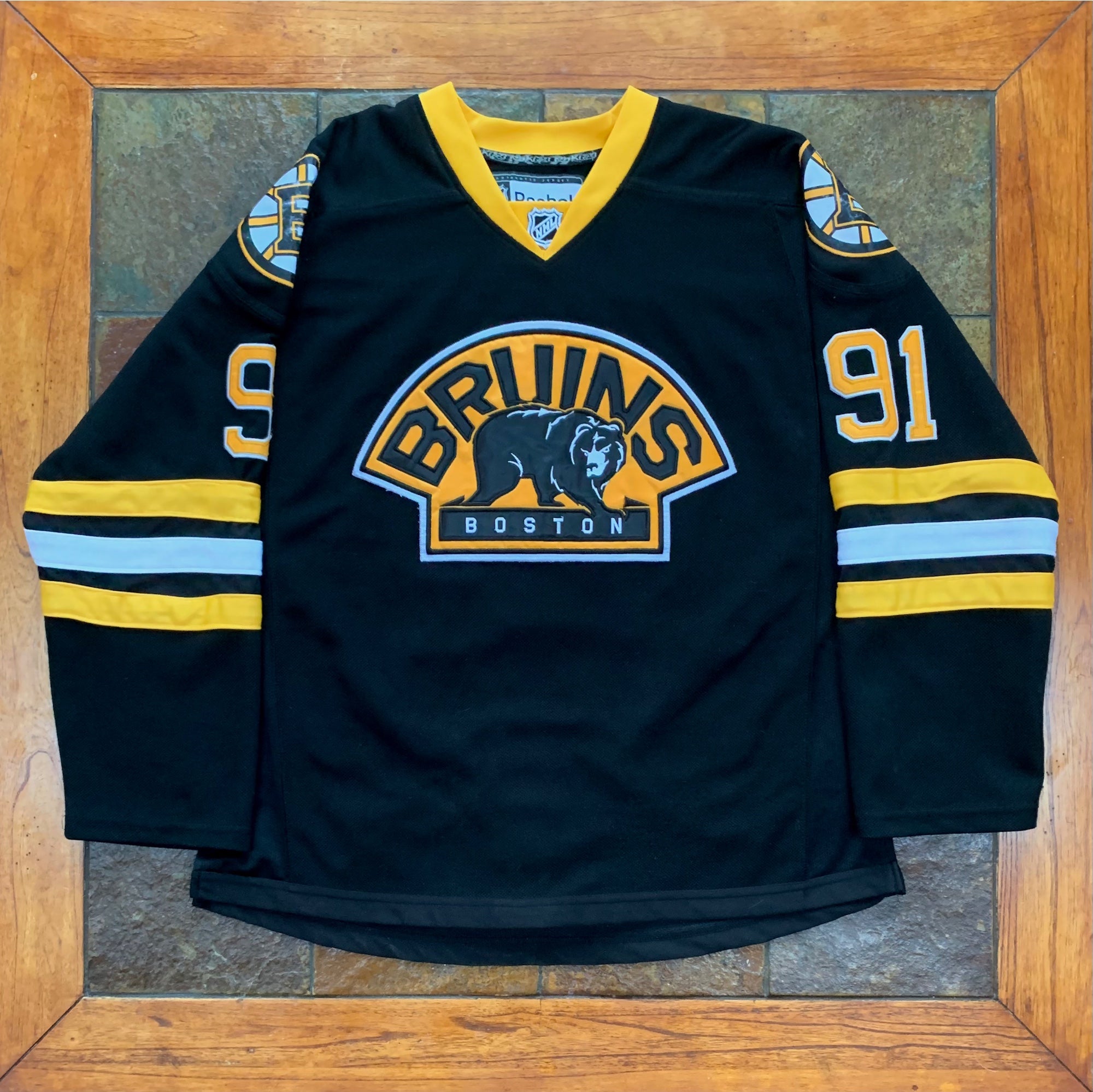 Men's Boston Bruins Reebok Black Alternate Premier Jersey