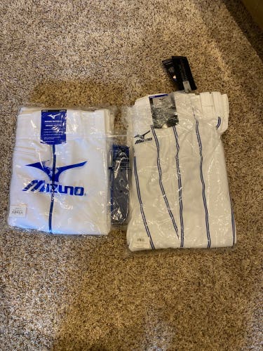 White New Large Mizuno Game Pants