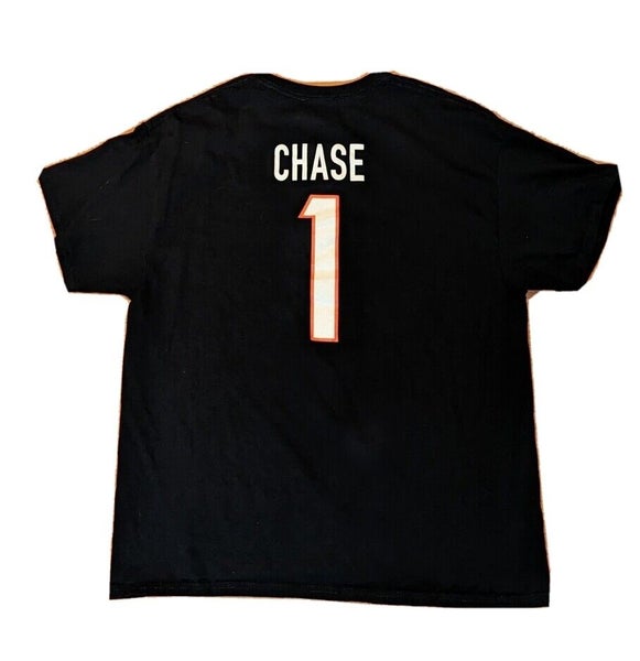 Cincinnati Bengals Ja'Marr Chase Super Bowl LVI T-Shirt XL NFL Football  Black