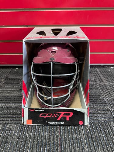 New Cascade CPX-R Helmet Maroon w/ Grey Cage