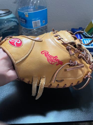 Used Right Hand Throw 33" Heart of the hide Catcher's Glove