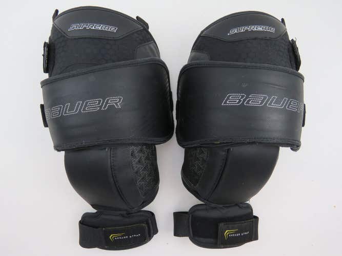 Bauer Supreme NHL Pro Stock Ice Hockey Goalie Knee Pads Size Senior