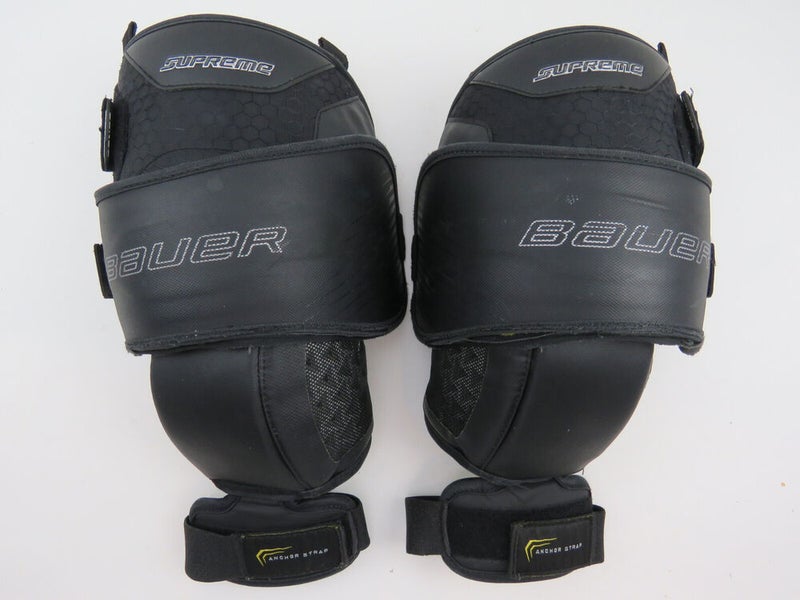 Bauer Supreme NHL Pro Stock Ice Hockey Goalie Knee Pads Size Senior
