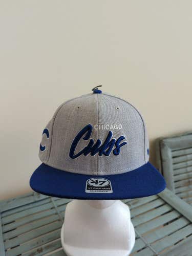 NWT Chicago Cubs '47 Two Toned Snapback Hat MLB